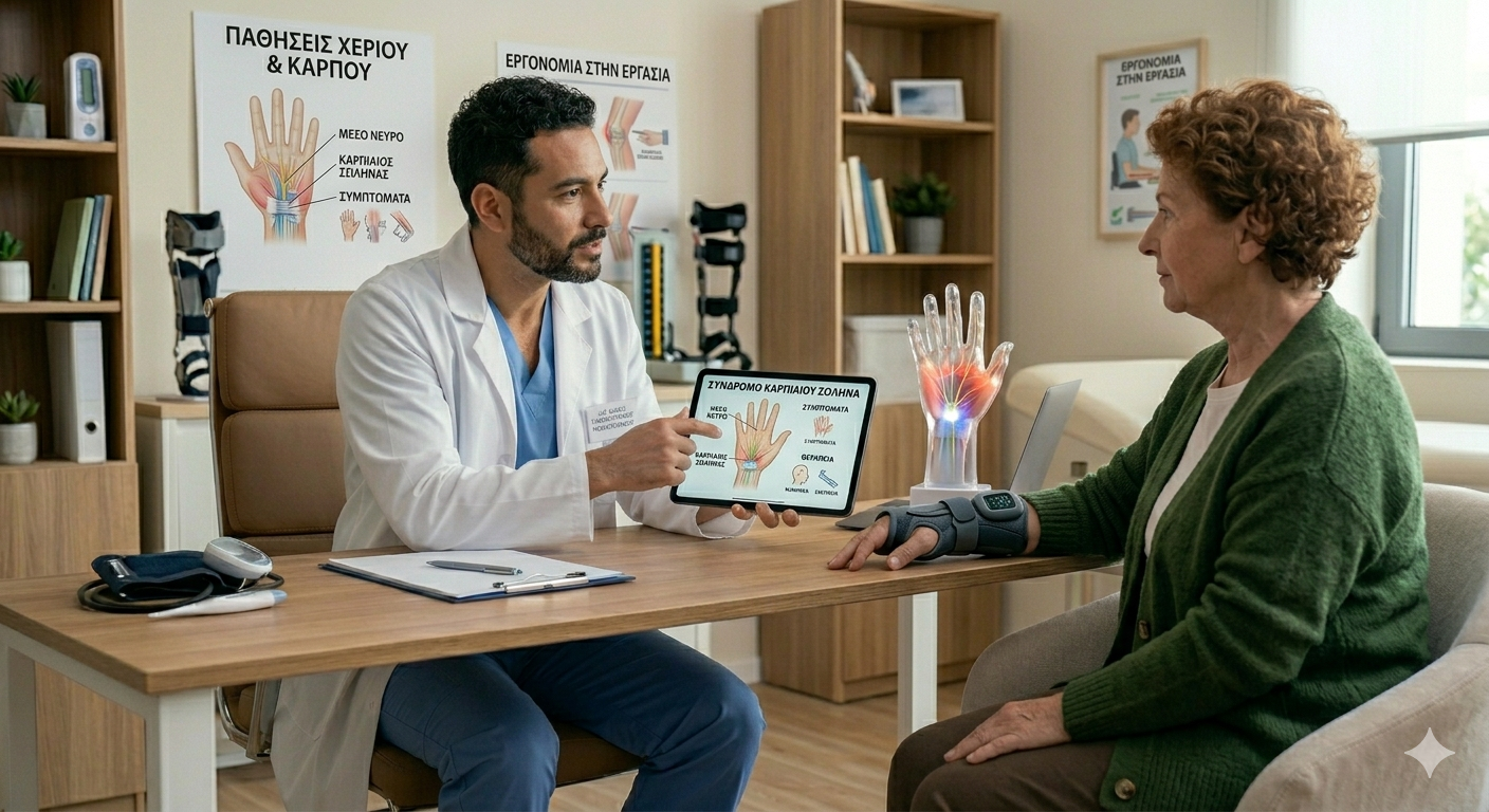 Σύνδρομο Καρπιαίου Σωλήνα: Συμπτώματα & Χειρουργείο